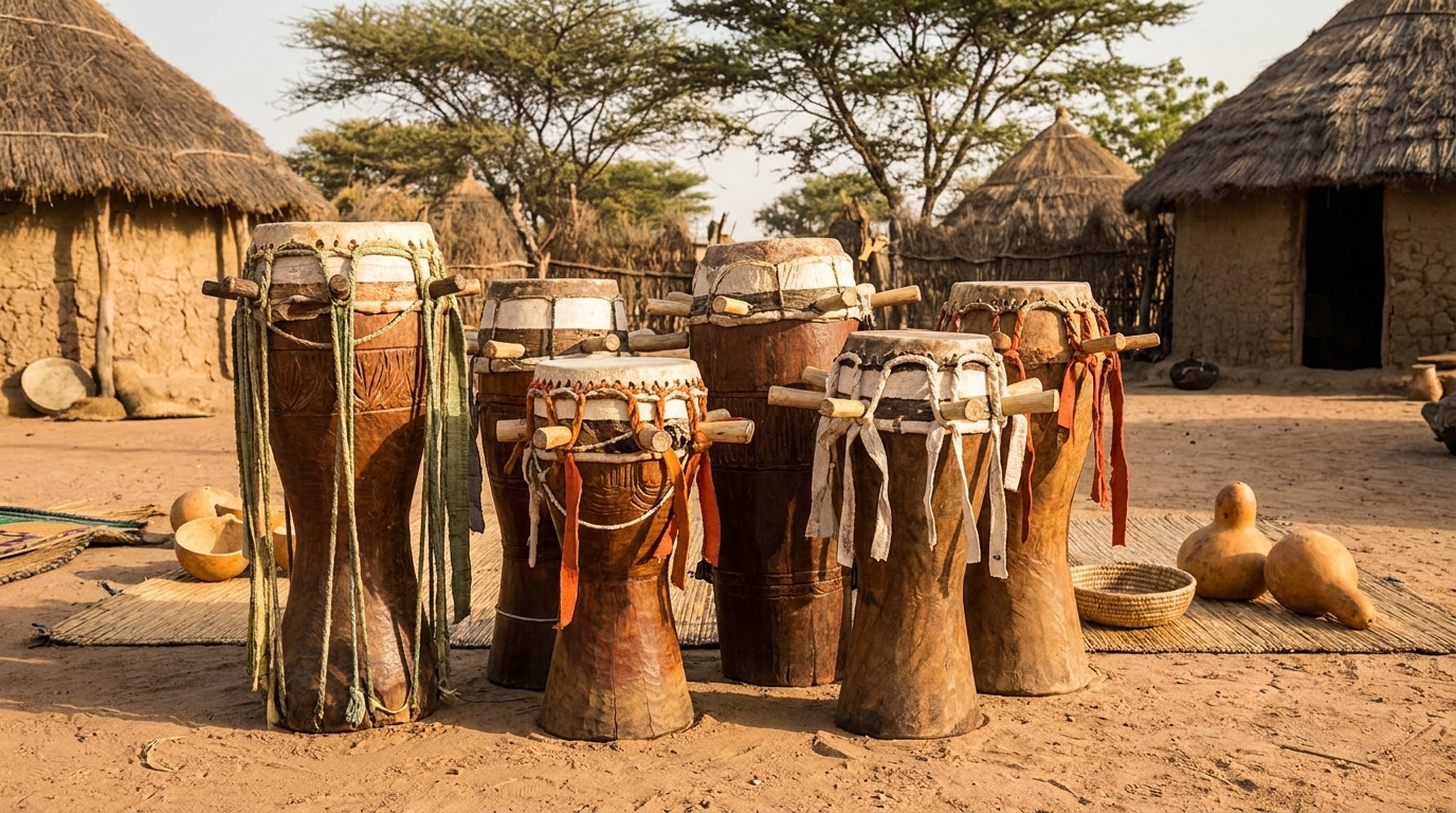 Sabar family drums